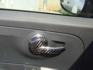 FIAT 500 Interior Door Handle Kit - Carbon Fiber  
